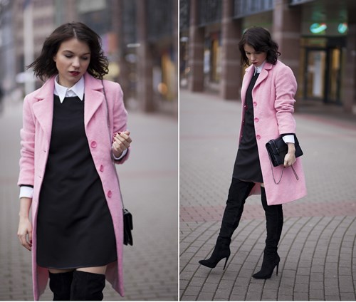 pink coat