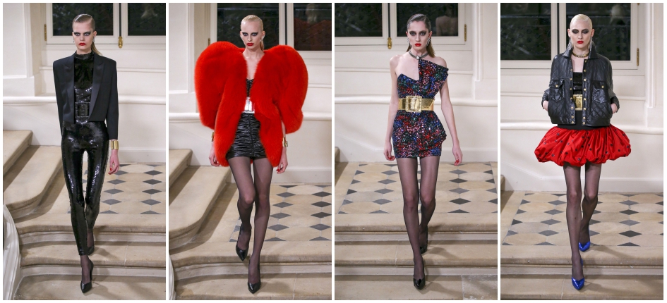 Jesienno-zimowa kolekcja domu mody Saint Laurent na 2016 rok.