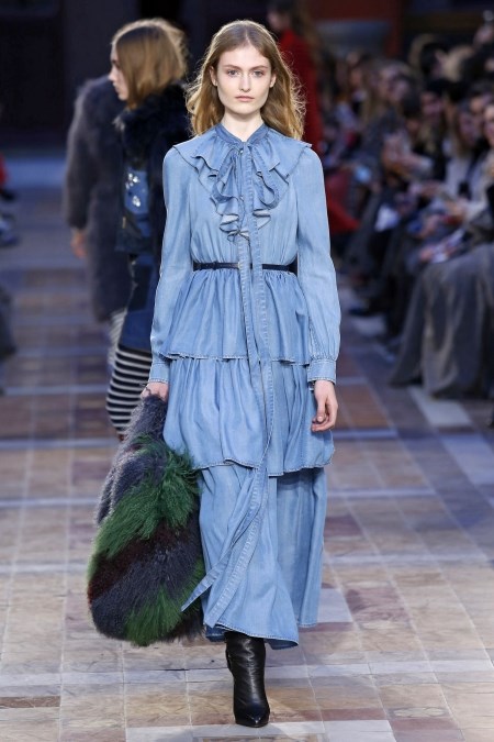 Maxi sukienka w styu retro z jesienno-zimowej kolekcji Sonia Rykiel.