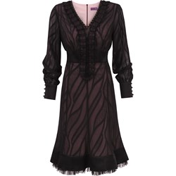 Premiera Dona sukienka z dekoltem v z długim rękawem  - zdjęcie produktu