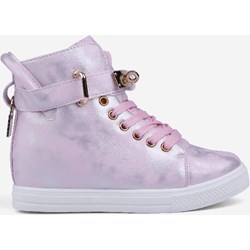 Buty sportowe dziecięce Yourshoes różowe na zimę  - zdjęcie produktu