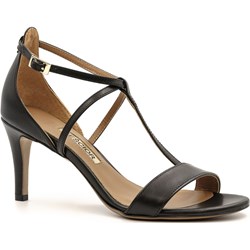 Sandały damskie Neścior na szpilce eleganckie z klamrą skórzane  - zdjęcie produktu