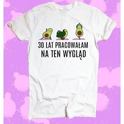Bluzka damska Time For Fashion z okrągłym dekoltem z krótkim rękawem biała z napisami  - zdjęcie produktu