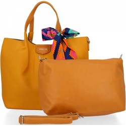 Shopper bag David Jones duża żółta wakacyjna  - zdjęcie produktu