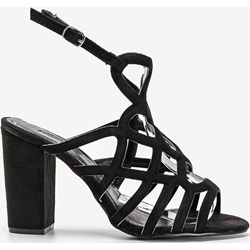 Sandały damskie na obcasie z klamrą eleganckie  - zdjęcie produktu