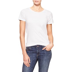 Bluzka damska biała Gap z okrągłym dekoltem z krótkim rękawem  - zdjęcie produktu