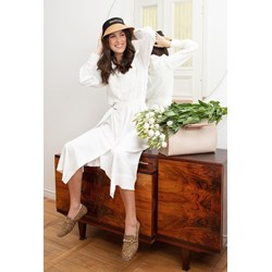 Sukienka Monnari z długim rękawem mini z dekoltem w serek  - zdjęcie produktu