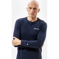 Granatowy t-shirt męski Champion z długim rękawem  - zdjęcie produktu