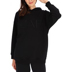 Czarna bluza damska L'AF dresowa z haftem  - zdjęcie produktu