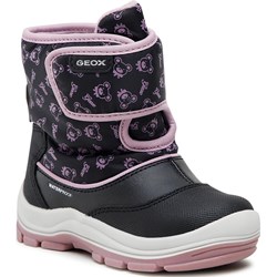 Buty zimowe dziecięce Geox w nadruki śniegowce  - zdjęcie produktu