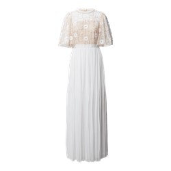 Sukienka biała Apart Fashion balowe w cekiny  - zdjęcie produktu
