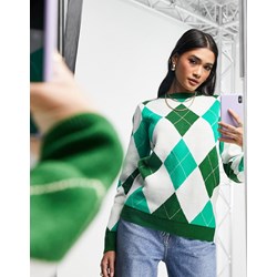 Sweter damski Gianni Feraud wielokolorowy z okrągłym dekoltem  - zdjęcie produktu