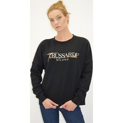 Bluza damska Trussardi z bawełny w stylu młodzieżowym z aplikacjami  na jesień  - zdjęcie produktu