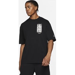T-shirt męski Nike czarny dzianinowy  - zdjęcie produktu