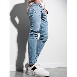 Niebieskie jeansy męskie Ombre  - zdjęcie produktu