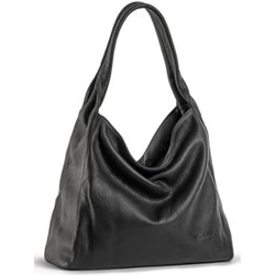 Shopper bag VOOC bez dodatków matowa skórzana w stylu glamour  - zdjęcie produktu