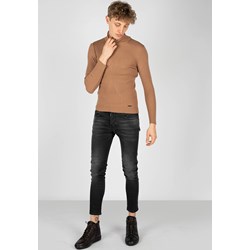 Sweter męski brązowy casual  - zdjęcie produktu