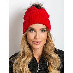 Czerwona czapka zimowa damska Sheandher.pl casual  - zdjęcie produktu