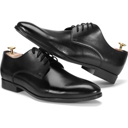 Buty eleganckie męskie Domeno skórzane sznurowane  - zdjęcie produktu