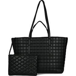 Shopper bag czarna Marc Cain lakierowana  - zdjęcie produktu