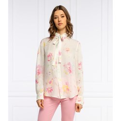 Bluzka damska Polo Ralph Lauren jedwabna w kwiaty elegancka z długim rękawem  - zdjęcie produktu