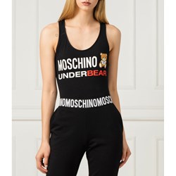 Bluzka damska czarna Moschino z napisami  - zdjęcie produktu