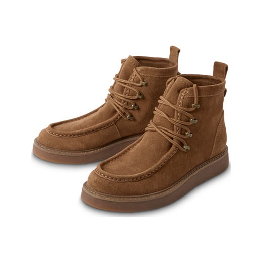 Botki ze skóry welurowej Tchibo