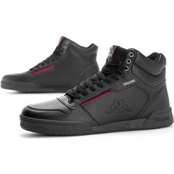 Czarne buty zimowe męskie Kappa skórzane sportowe sznurowane  - zdjęcie produktu