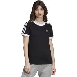 Bluzka sportowa czarna Adidas z dzianiny  - zdjęcie produktu