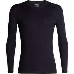 T-shirt męski Icebreaker czarny z długim rękawem  - zdjęcie produktu