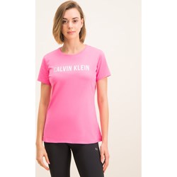 Bluzka damska Calvin Klein z krótkim rękawem z okrągłym dekoltem młodzieżowa  - zdjęcie produktu