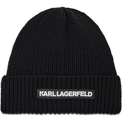 Czarna czapka zimowa damska Karl Lagerfeld  - zdjęcie produktu