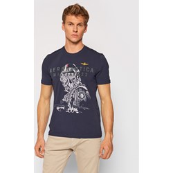 T-shirt męski Aeronautica Militare młodzieżowy z nadrukami  - zdjęcie produktu