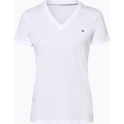 Bluzka damska biała Tommy Hilfiger z krótkim rękawem  - zdjęcie produktu