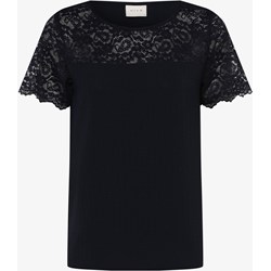 Bluzka damska Vila z okrągłym dekoltem czarna  - zdjęcie produktu