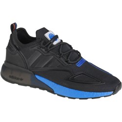 Buty sportowe męskie Adidas skórzane czarne sznurowane  - zdjęcie produktu