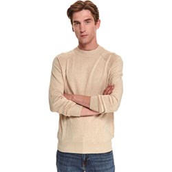 Sweter męski Top Secret beżowy  - zdjęcie produktu
