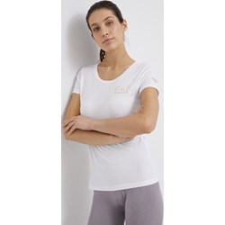 Bluzka damska Emporio Armani z okrągłym dekoltem z krótkimi rękawami  - zdjęcie produktu