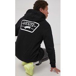 Bluza męska Vans młodzieżowa czarna w nadruki jesienna  - zdjęcie produktu