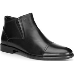 Buty zimowe męskie Wittchen bez zapięcia czarne eleganckie  - zdjęcie produktu
