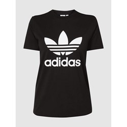 Bluzka sportowa Adidas Originals czarna na wiosnę z aplikacjami   - zdjęcie produktu