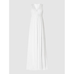Biała sukienka ciążowa Luxuar Fashion elegancka  - zdjęcie produktu