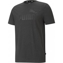 T-shirt męski Puma bawełniany szary z krótkimi rękawami z nadrukami  - zdjęcie produktu