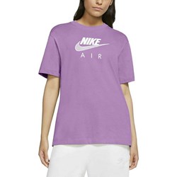 Bluzka damska Nike fioletowa z napisami  - zdjęcie produktu