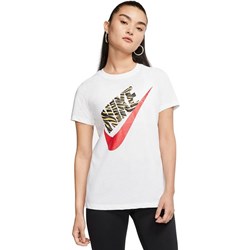 Bluzka damska Nike w sportowym stylu z krótkim rękawem z aplikacjami   - zdjęcie produktu