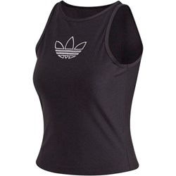Bluzka damska Adidas w sportowym stylu z okrągłym dekoltem z napisami  - zdjęcie produktu