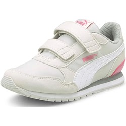 Buty sportowe dziecięce Puma białe na rzepy  - zdjęcie produktu
