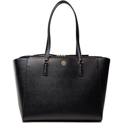 Shopper bag Tory Burch na ramię elegancka duża matowa  - zdjęcie produktu
