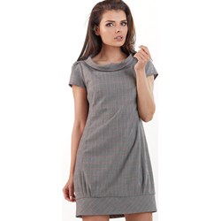 AWAMA sukienka mini z krótkim rękawem w paski  - zdjęcie produktu