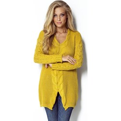 Sweter damski Fimfi żółty  - zdjęcie produktu